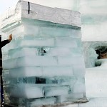 L'homme de glace de Kikar Rabin. איש הקרח מכיכר רבין